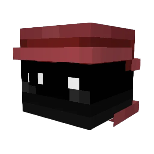 Notebaert4curly2 Minecraft avatar head, 3D render