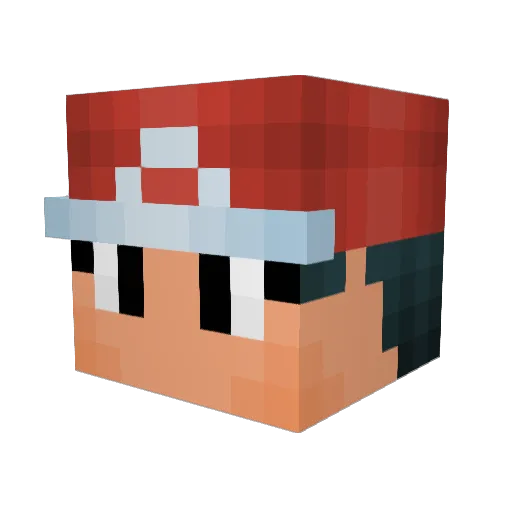 NotedSir Minecraft avatar head, 3D render