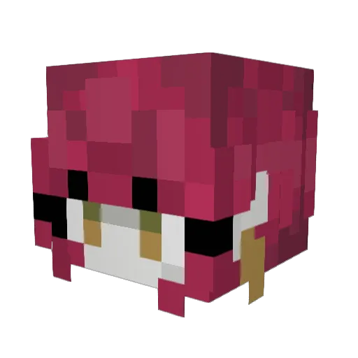 Notepatch Minecraft avatar head, 3D render