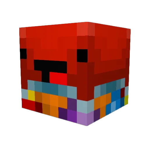 Notevensmashed Minecraft avatar head, 3D render