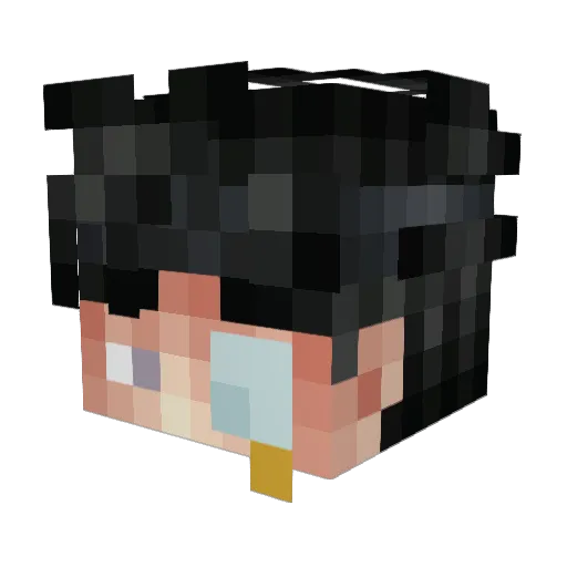 Notfue Minecraft avatar head, 3D render