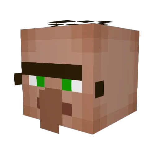 Notgoldy Minecraft avatar head, 3D render