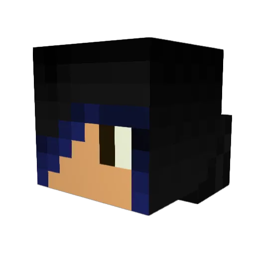 Notheking Minecraft avatar head, 3D render