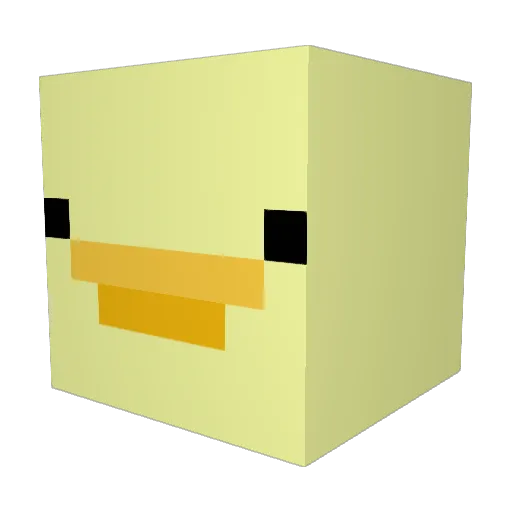 NothinBruh Minecraft avatar head, 3D render