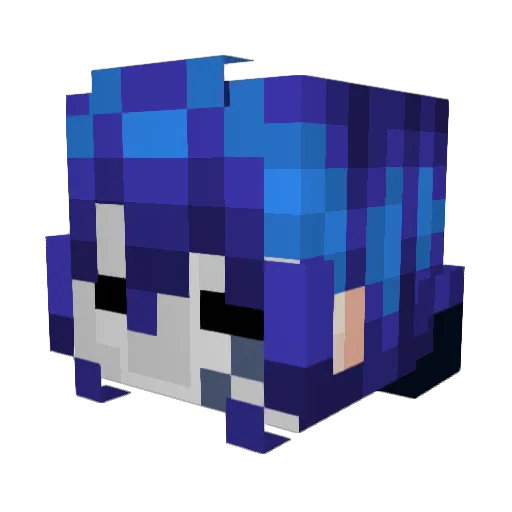 NothinButRags Minecraft avatar head, 3D render