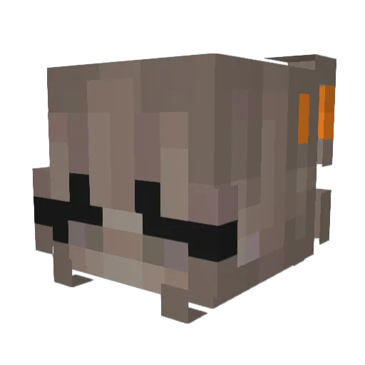 NothingButMisery Minecraft avatar head, 3D render