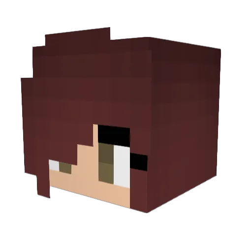 NothingButShort_ Minecraft avatar head, 3D render