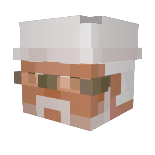 Notic3s Minecraft avatar head, 3D render