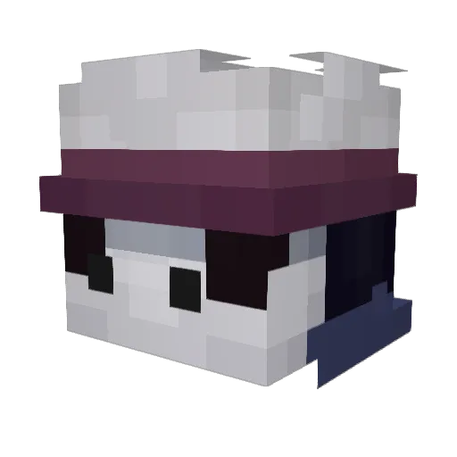 NoticeMe Minecraft avatar head, 3D render