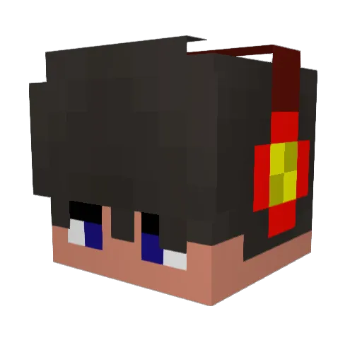 Notilist Minecraft avatar head, 3D render