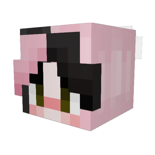 Notisori Minecraft avatar head, 3D render