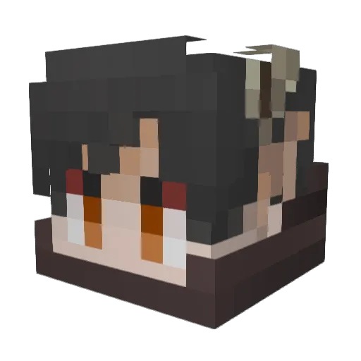 Notleave Minecraft avatar head, 3D render