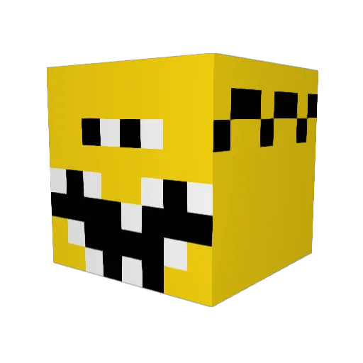 NotleyJ Minecraft avatar head, 3D render