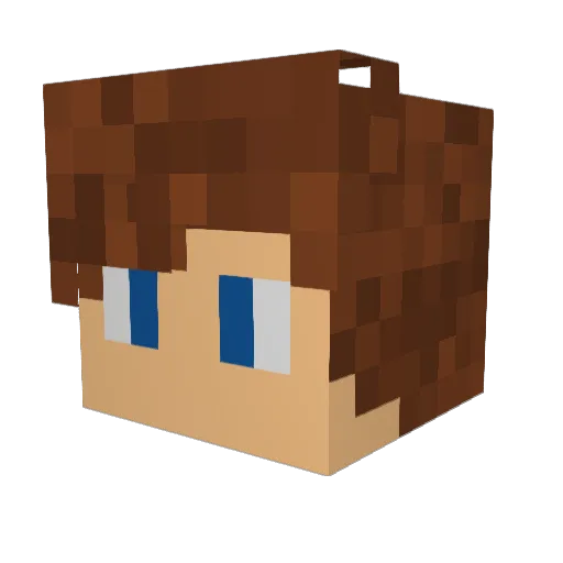NotlucySigmas Minecraft avatar head, 3D render