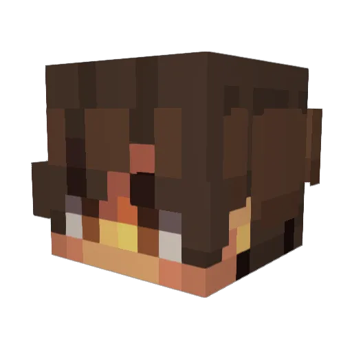 Notmxth Minecraft avatar head, 3D render