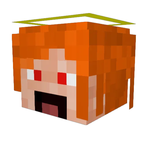 Notnecessary Minecraft avatar head, 3D render