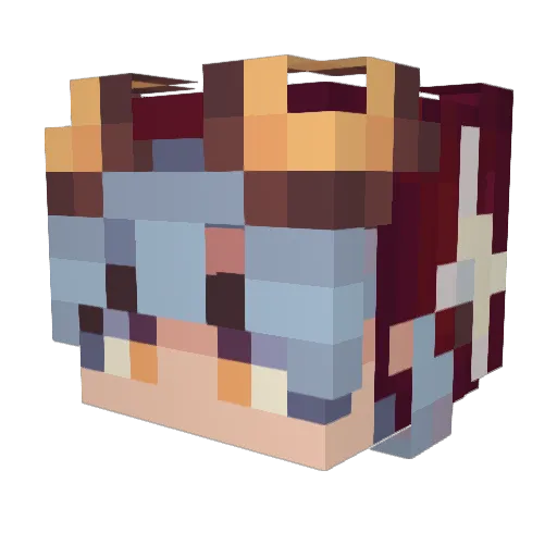NotocaEmma Minecraft avatar head, 3D render