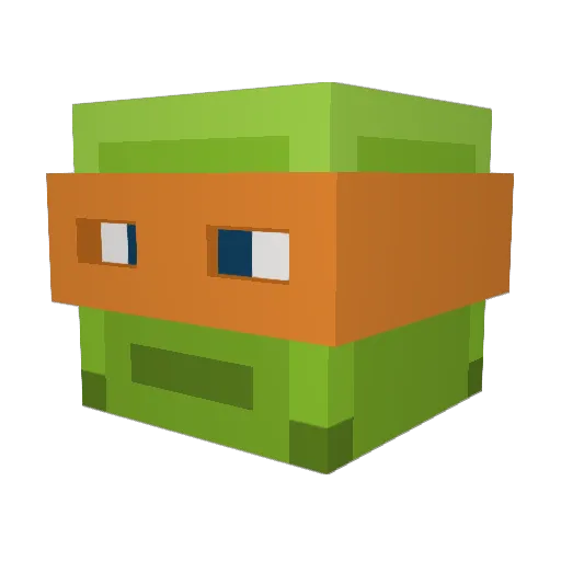 Notorious6 Minecraft avatar head, 3D render