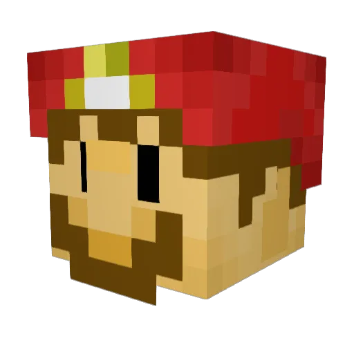 NotoriousBerto Minecraft avatar head, 3D render