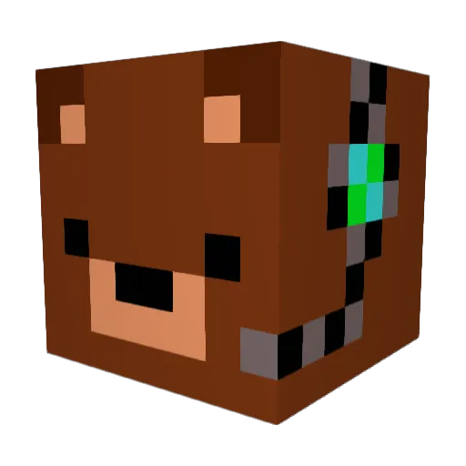 NotoriousDuks Minecraft avatar head, 3D render