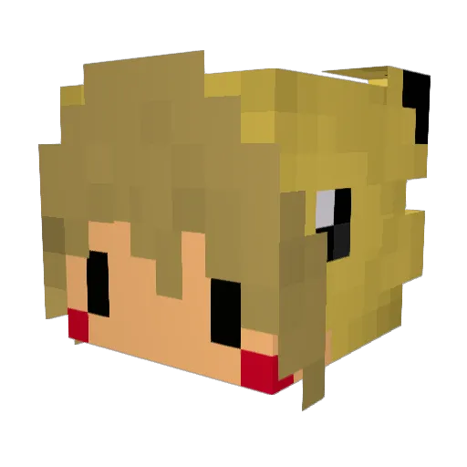 NotoriousHischi Minecraft avatar head, 3D render