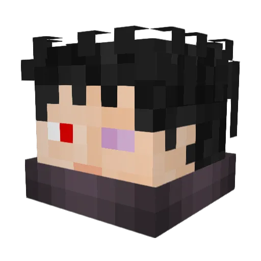 NotoriousJeww Minecraft avatar head, 3D render
