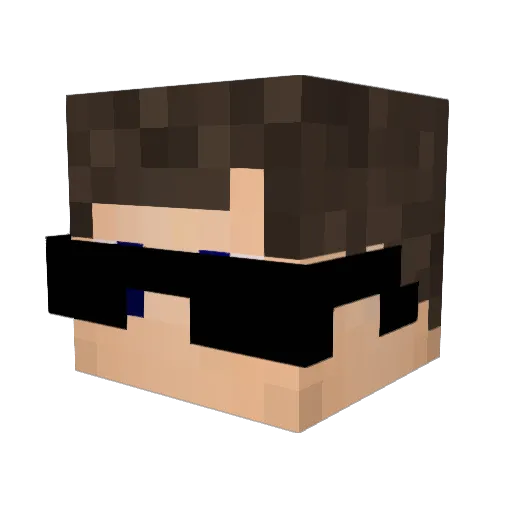 NotoriousLARS Minecraft avatar head, 3D render