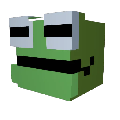 NotoriousTaint Minecraft avatar head, 3D render
