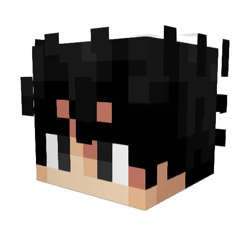 Notorious_mid Minecraft avatar head, 3D render