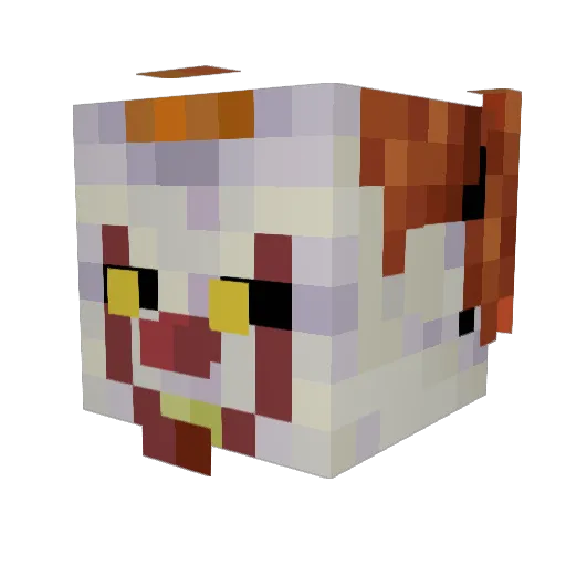 NotoriusGriefer Minecraft avatar head, 3D render