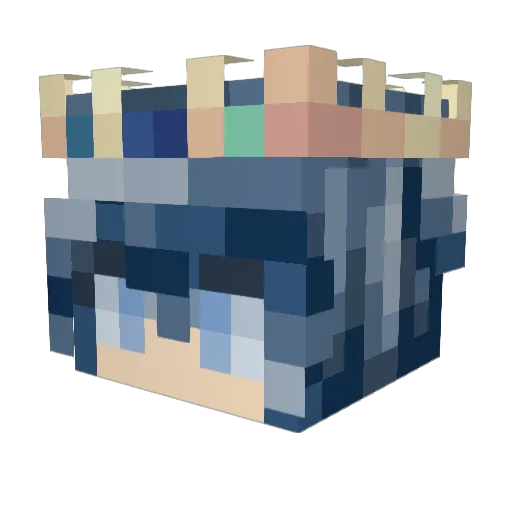 Notret Minecraft avatar head, 3D render