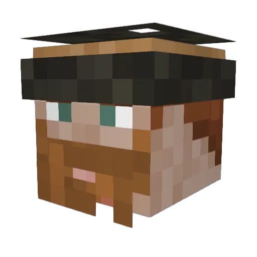 Notrigby Minecraft avatar head, 3D render