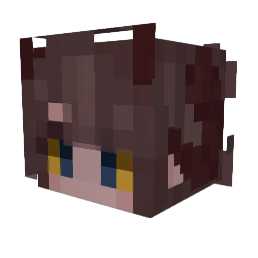 NotsoGOAT Minecraft avatar head, 3D render