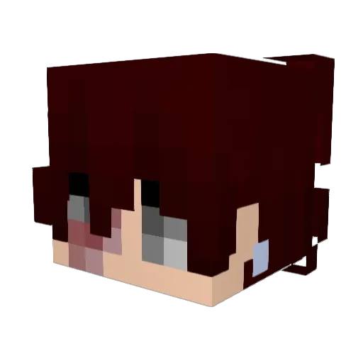 NottAddii Minecraft avatar head, 3D render