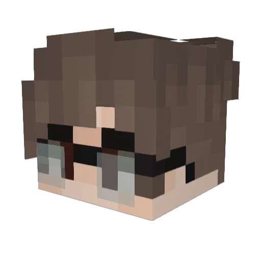 NottKwon Minecraft avatar head, 3D render