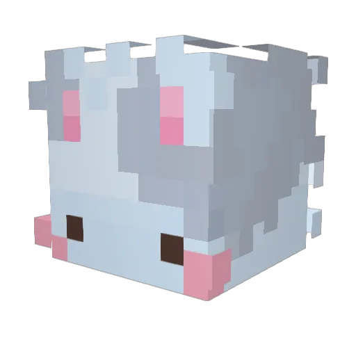 Notteh Minecraft avatar head, 3D render