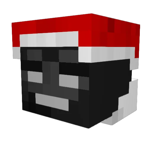 Noturno_ Minecraft avatar head, 3D render