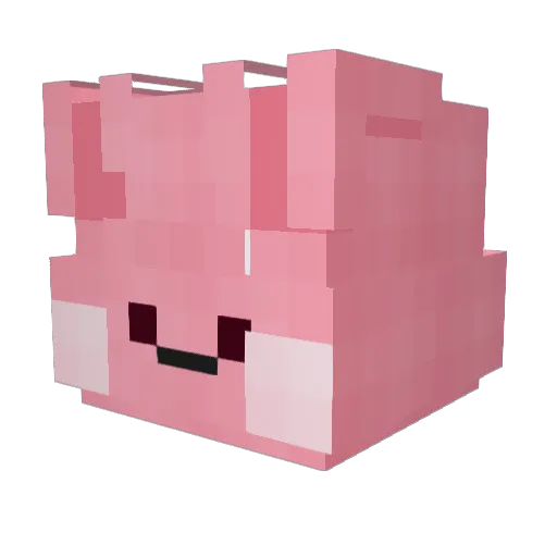 Notvqle Minecraft avatar head, 3D render
