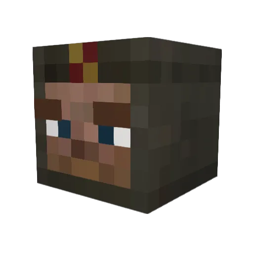 Notwendyyy Minecraft avatar head, 3D render