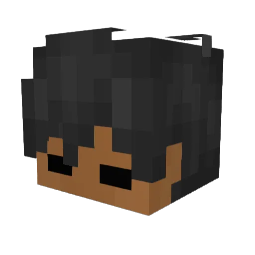 NotxZero Minecraft avatar head, 3D render