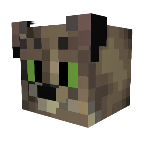 Notxes Minecraft avatar head, 3D render