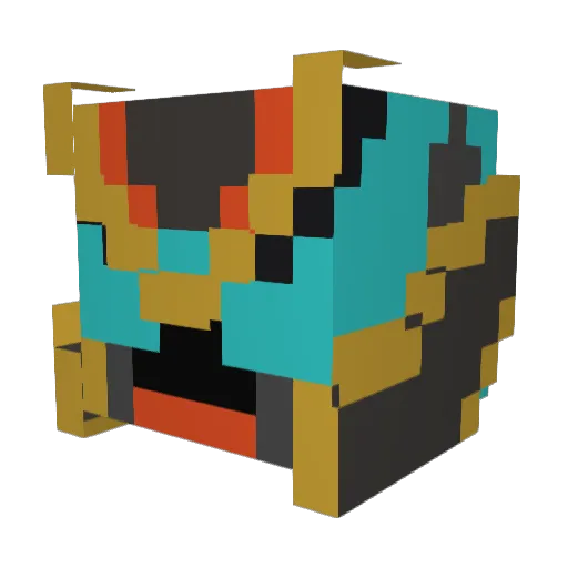 Noty_0 Minecraft avatar head, 3D render