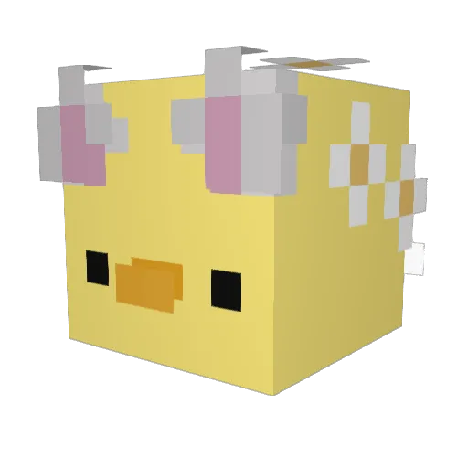 Notzombie Minecraft avatar head, 3D render