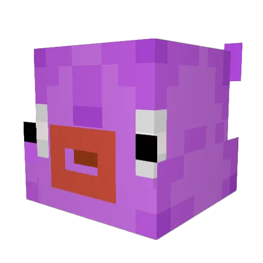 Nou_noUwU Minecraft avatar head, 3D render