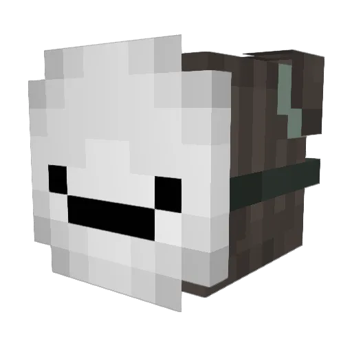 Nougat_Ice Minecraft avatar head, 3D render