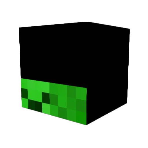 Nouge Minecraft avatar head, 3D render