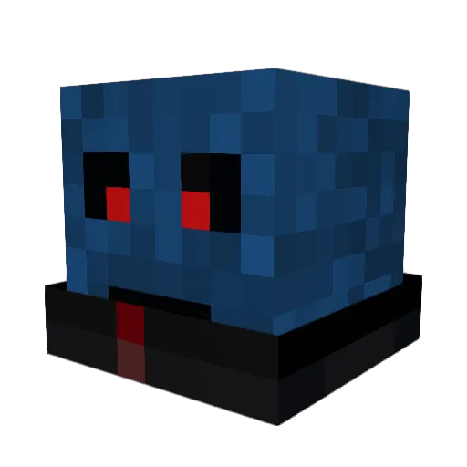 Nougetninja Minecraft avatar head, 3D render