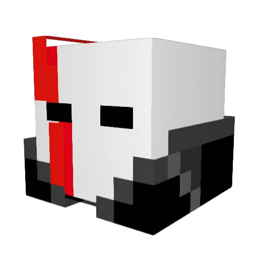 Noumeron Minecraft avatar head, 3D render