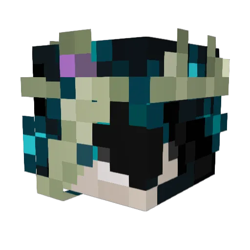Nounsmc Minecraft avatar head, 3D render
