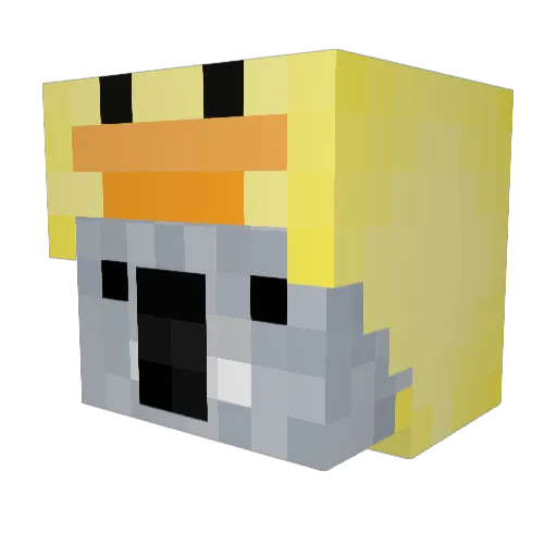Noutje03 Minecraft avatar head, 3D render